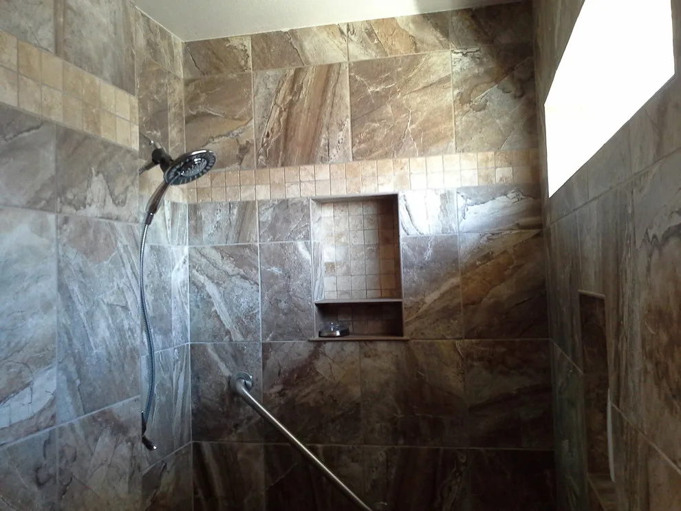 Modern Restrooms by Tile By Tony - Photo 17