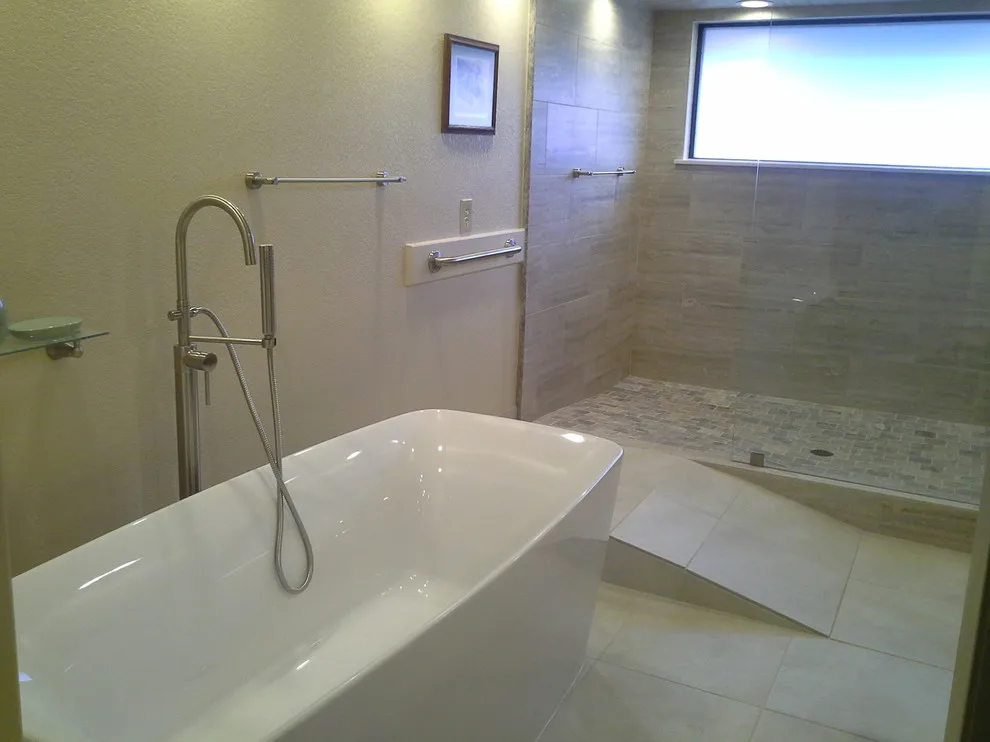 Modern Restrooms by Tile By Tony - Photo 15