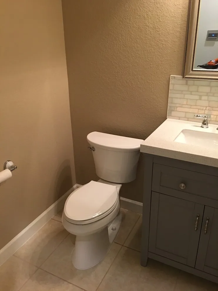 Compact Bathroom Renovation - White Star/Metropolis Pearl by Trend Transformations Of Sarasota - Photo 2