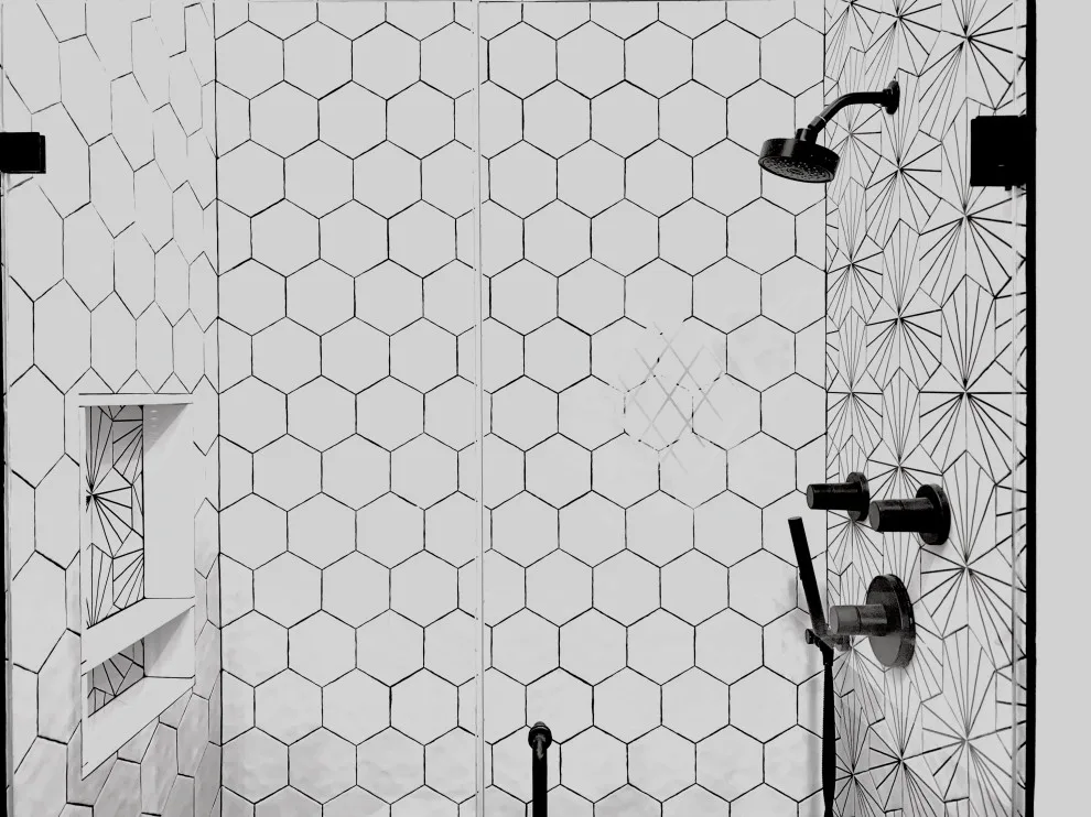 Compact yet Powerful Master Bath Renovation by K & M Flooring-Renovations Inc. - Photo 6