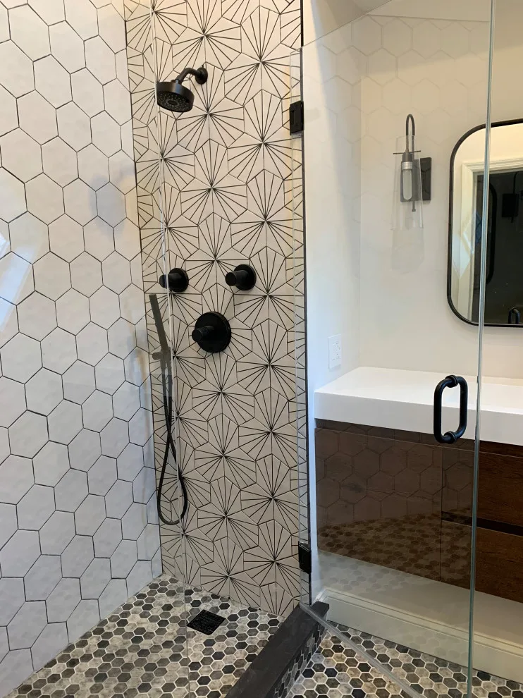 Compact yet Powerful Master Bath Renovation by K & M Flooring-Renovations Inc. - Photo 7