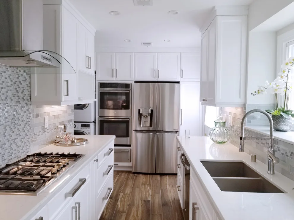 Compact kitchen redesign in Los Angeles by Metropolis Drafting And Construction Inc - Photo 4