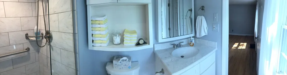 Compact Sterling Heights Bathroom Makes a Bold Impression by Kopke Remodeling & Design - Photo 3