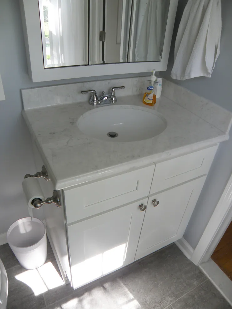 Compact Sterling Heights Bathroom Makes a Bold Impression by Kopke Remodeling & Design - Photo 13