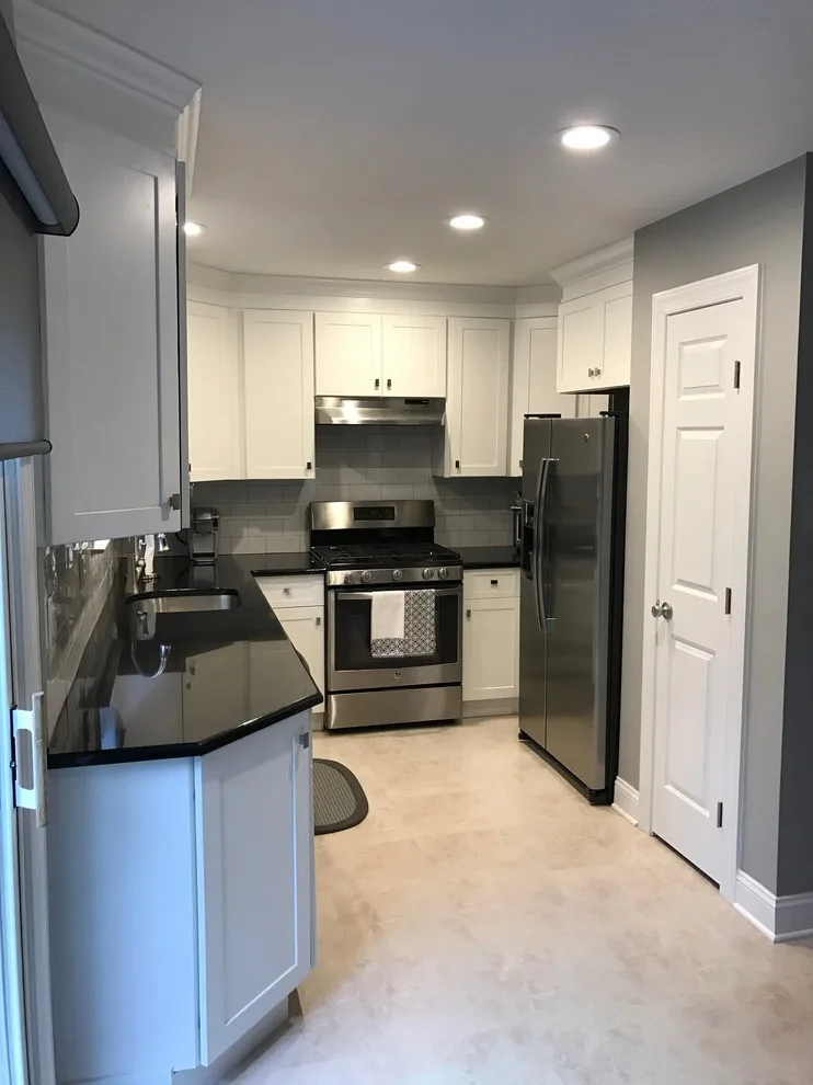 Compact Light Transitional Kitchen by Len's Remodeling And Contracting Services - Photo 6
