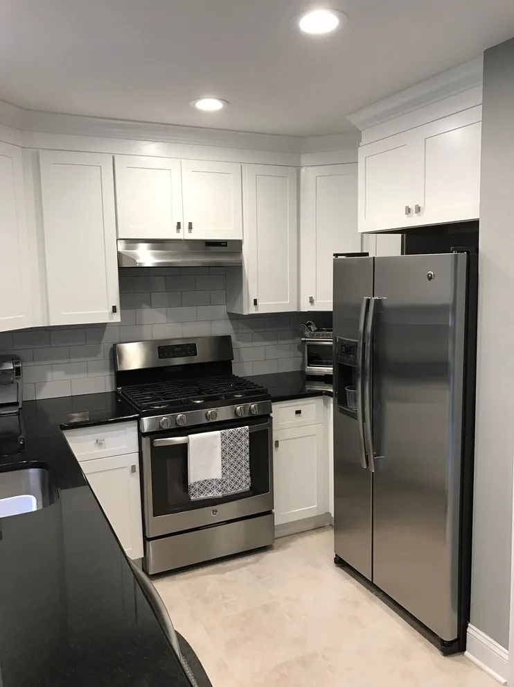 Compact Light Transitional Kitchen by Len's Remodeling And Contracting Services - Photo 9