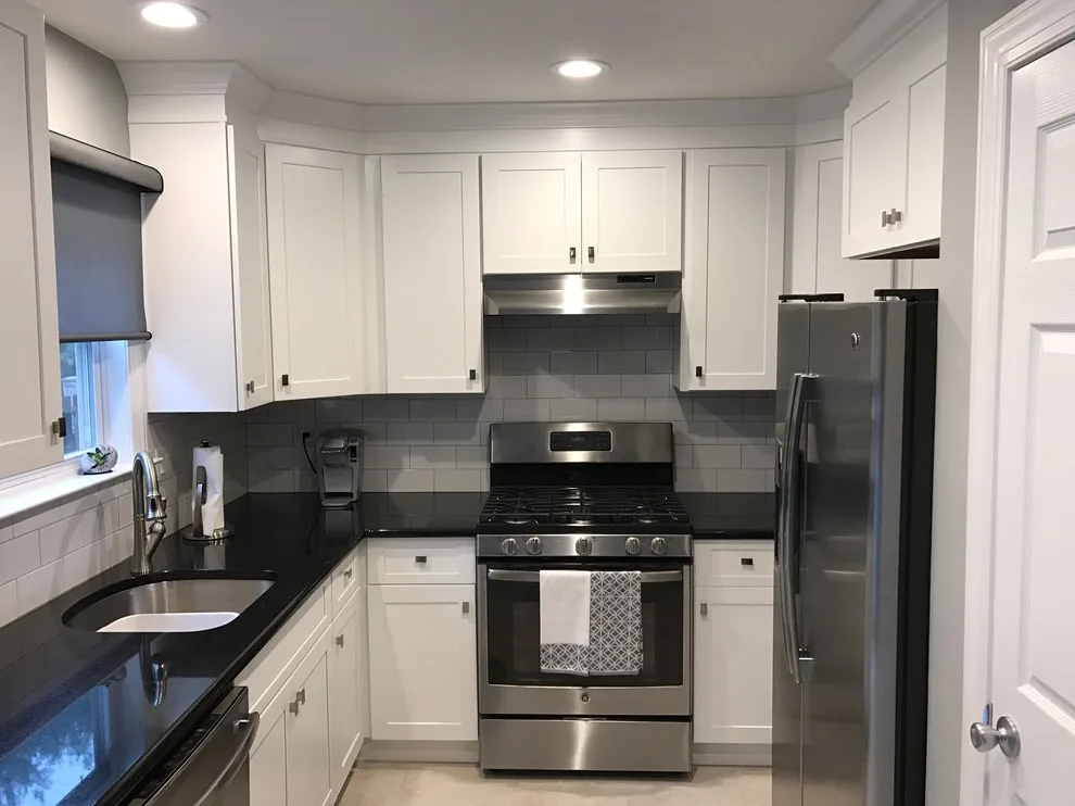 Compact Light Transitional Kitchen by Len's Remodeling And Contracting Services - Photo 7