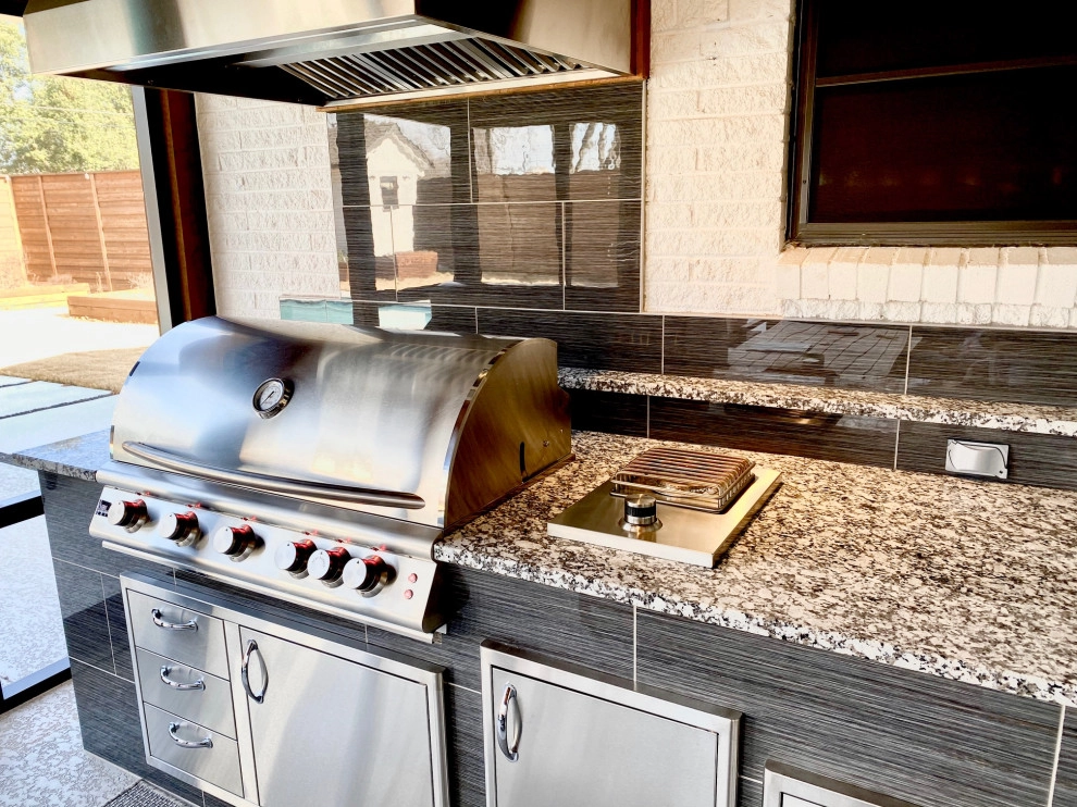 Modern Contemporary Outdoor Kitchen - Richardson TX by Dallas Outdoor Kitchens & Hardscape - Photo 2