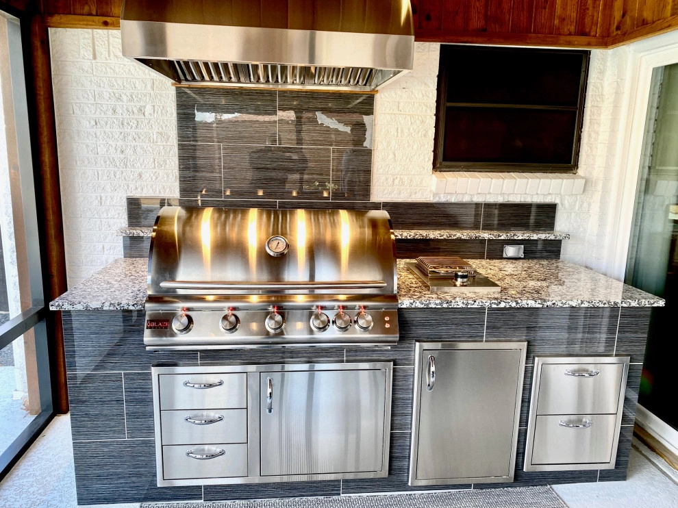 Modern Contemporary Outdoor Kitchen - Richardson TX by Dallas Outdoor Kitchens & Hardscape - Photo 3