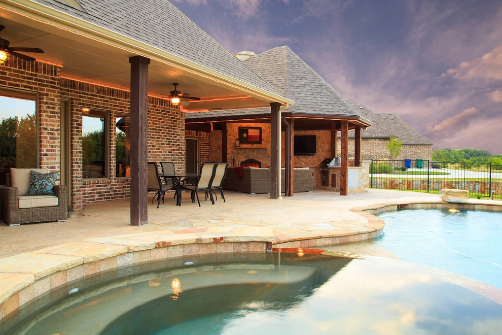 Heath, TX - Outdoor Kitchen, Cabana, Fireplace by Dallas Outdoor Kitchens & Hardscape - Photo 5