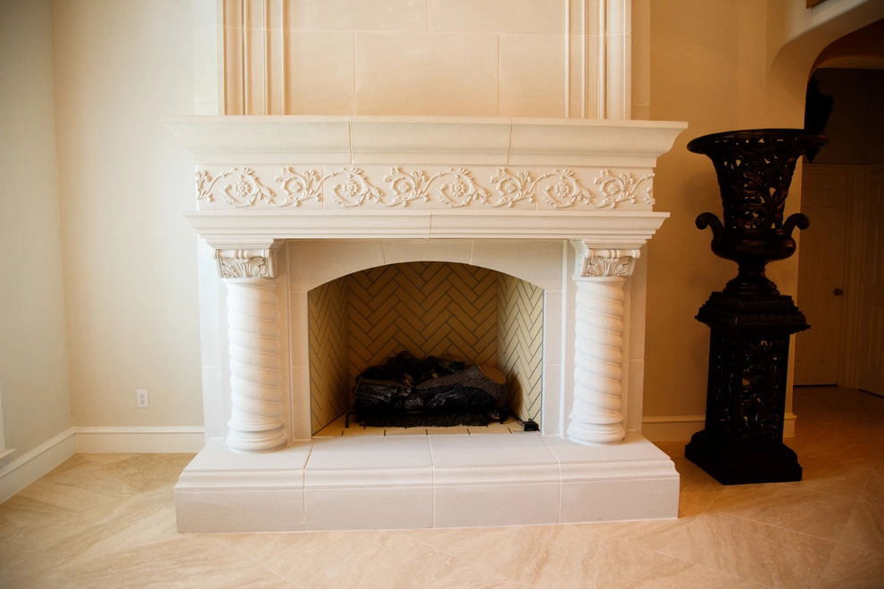 Cast Stone Fireplace - Frisco TX by Dallas Outdoor Kitchens & Hardscape - Photo 2