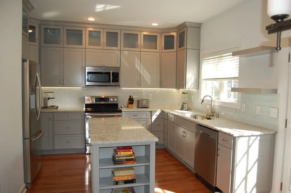 Elegant Grey Kitchen by Mary Vaughn - Lowe's Interiors Project Specialist - Photo 10