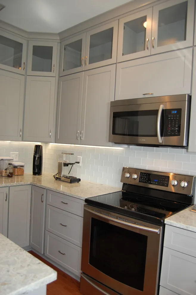 Elegant Grey Kitchen by Mary Vaughn - Lowe's Interiors Project Specialist - Photo 18