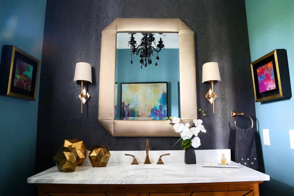 Elegant Powder Room on Penn by Compass Design, LLC - Photo 2