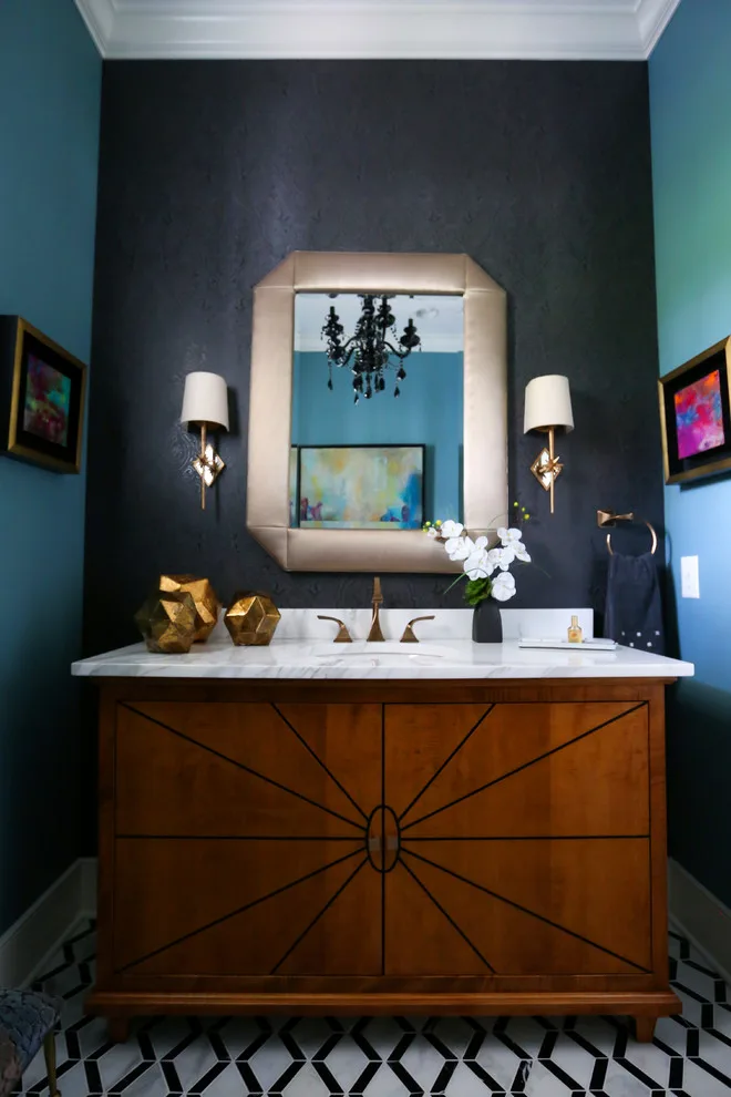 Elegant Powder Room on Penn by Compass Design, LLC - Photo 3