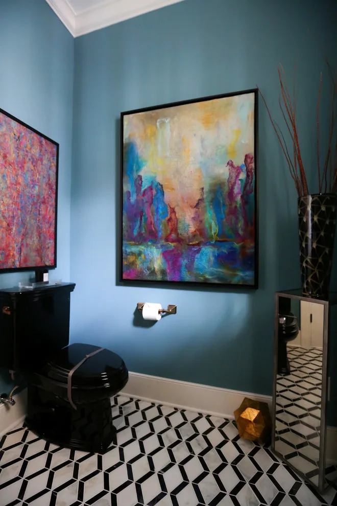Elegant Powder Room on Penn by Compass Design, LLC - Photo 8
