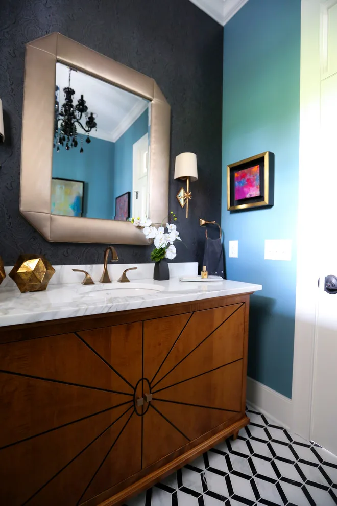 Elegant Powder Room on Penn by Compass Design, LLC - Photo 5