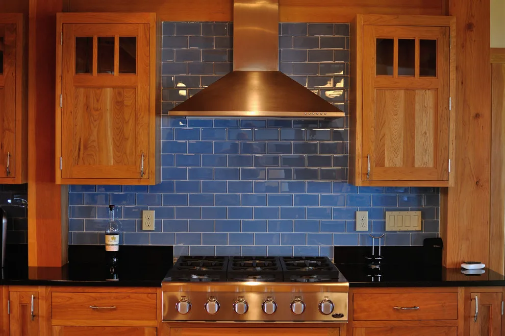 Cherry Kitchen with South Hero Post and Beam Design by Dovetail Designs By Jenny Volk - Photo 2