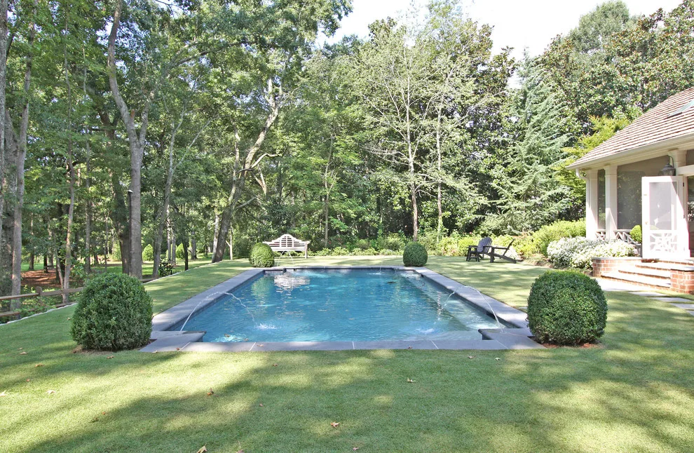 Covered Patio and Swimming Pool by Georgia Contractor Group Home Builders - Photo 9