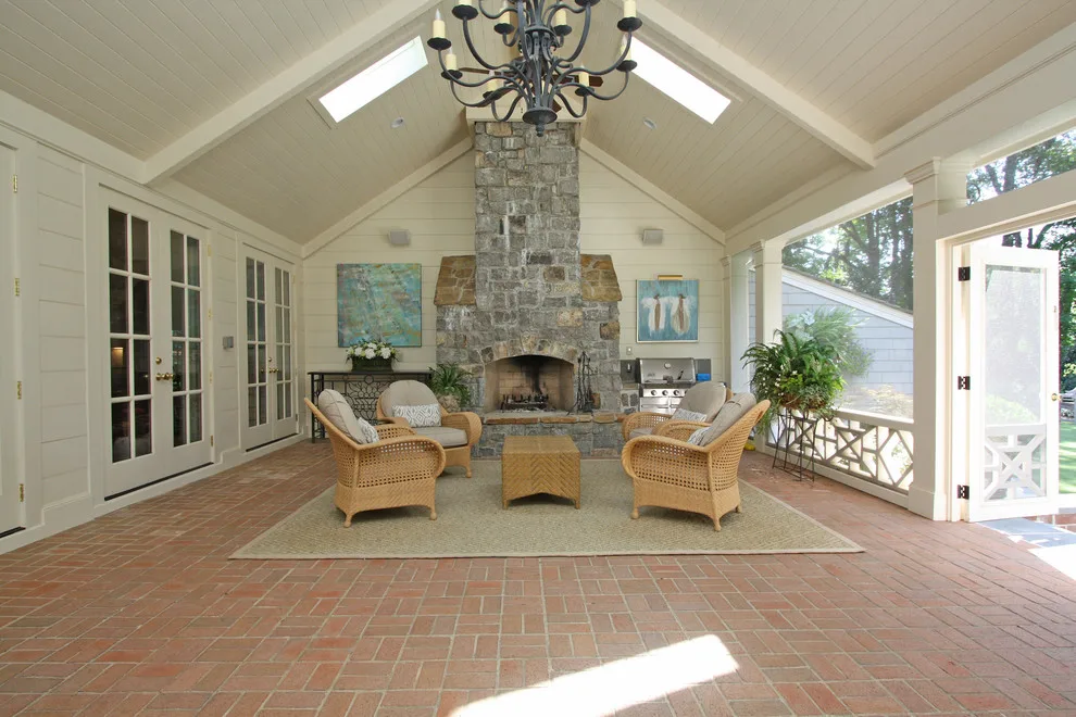 Covered Patio and Swimming Pool by Georgia Contractor Group Home Builders - Photo 8
