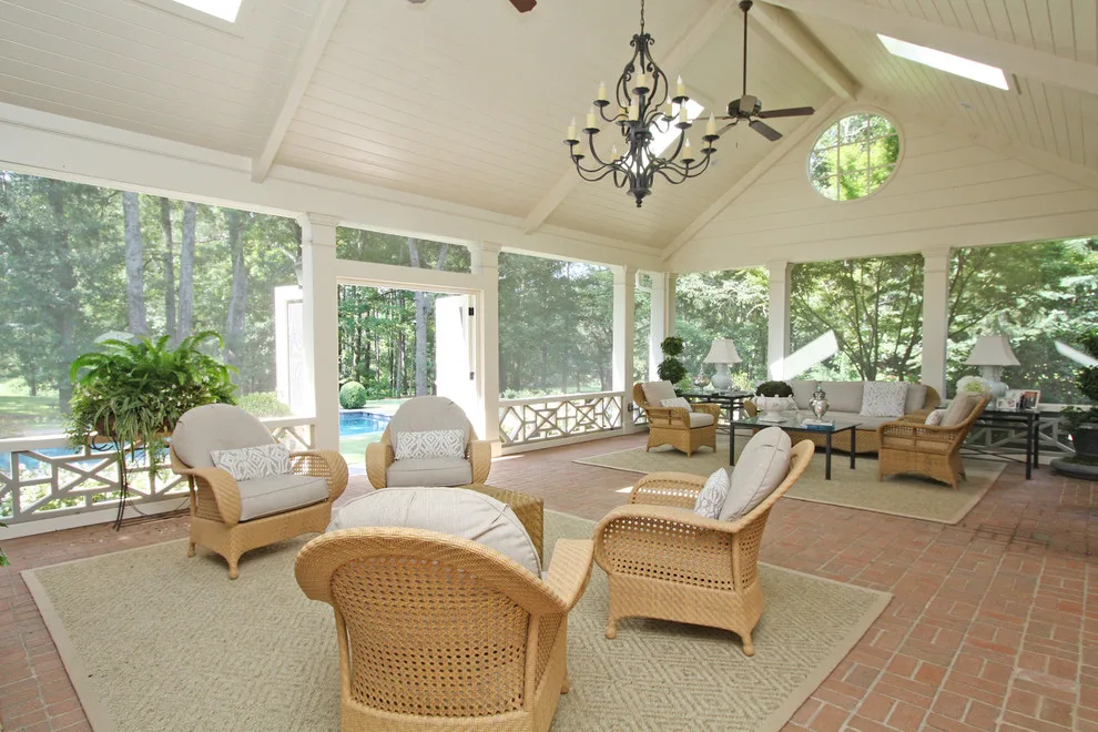 Covered Patio and Swimming Pool by Georgia Contractor Group Home Builders - Photo 10