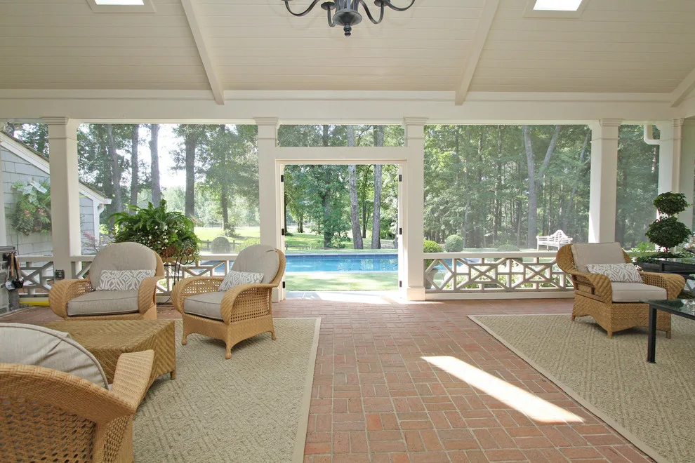 Covered Patio and Swimming Pool by Georgia Contractor Group Home Builders - Photo 6