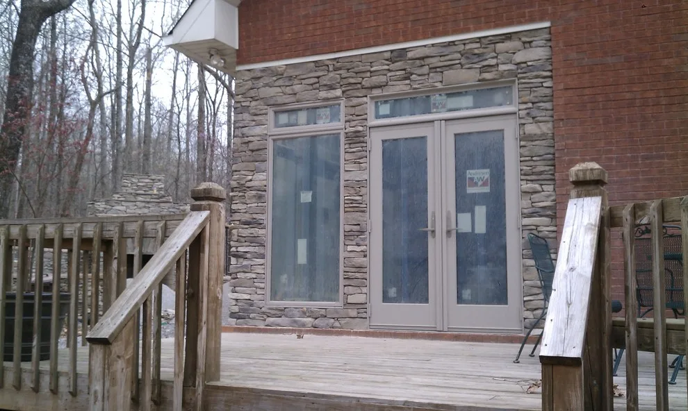 Outdoor Kitchen and Fireplace with Stacked Stone by L & J Contractors, LLC - Photo 3