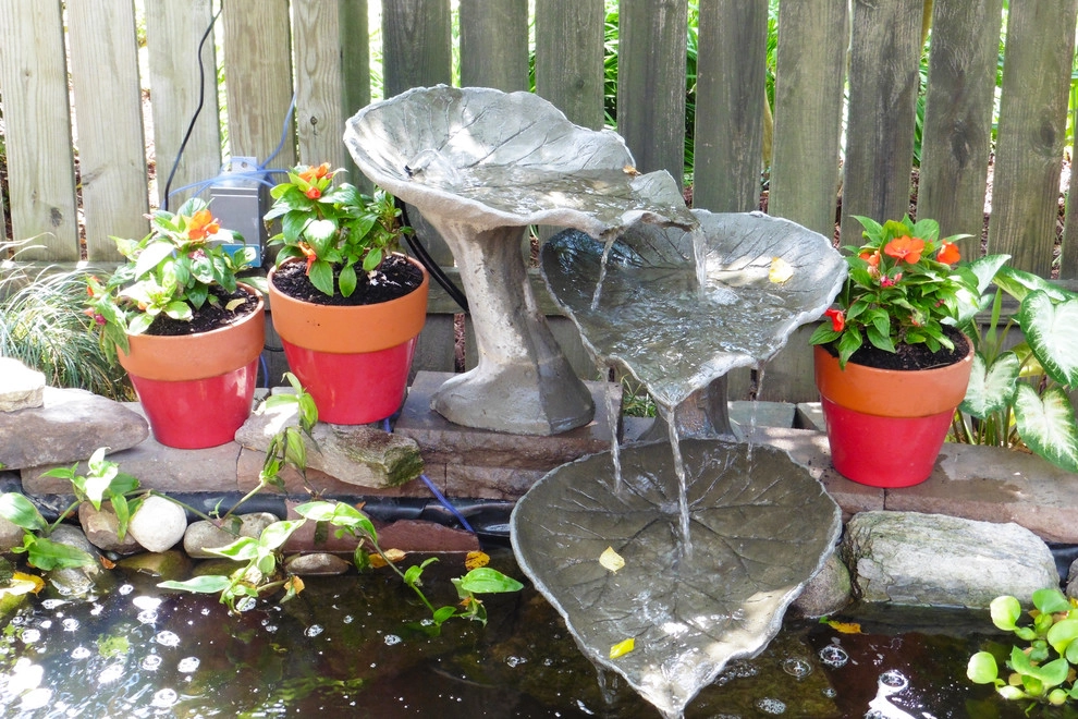 Koi Pond with new landscape and lighting by Dr. Dan's Landscaping & Architectural Design - Photo 2