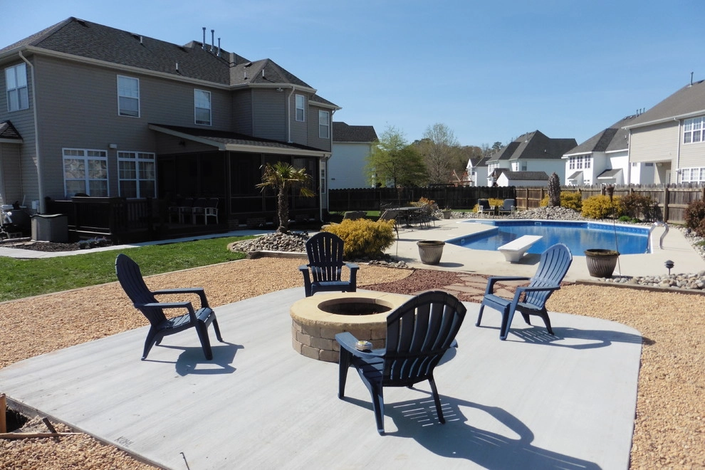 Patio & Fire Pit by the Pool by Dr. Dan's Landscaping & Architectural Design - Photo 3