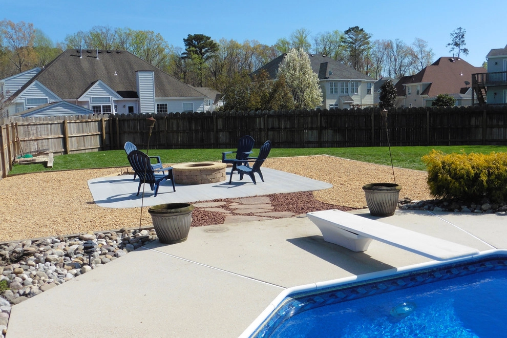 Patio & Fire Pit by the Pool by Dr. Dan's Landscaping & Architectural Design - Photo 13