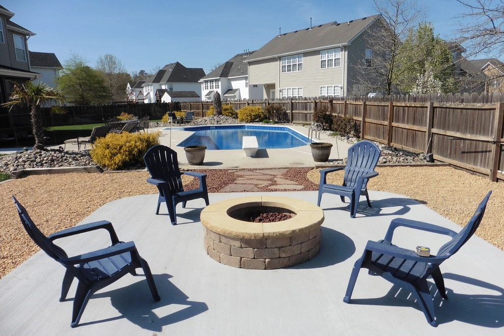 Patio & Fire Pit by the Pool by Dr. Dan's Landscaping & Architectural Design - Photo 17