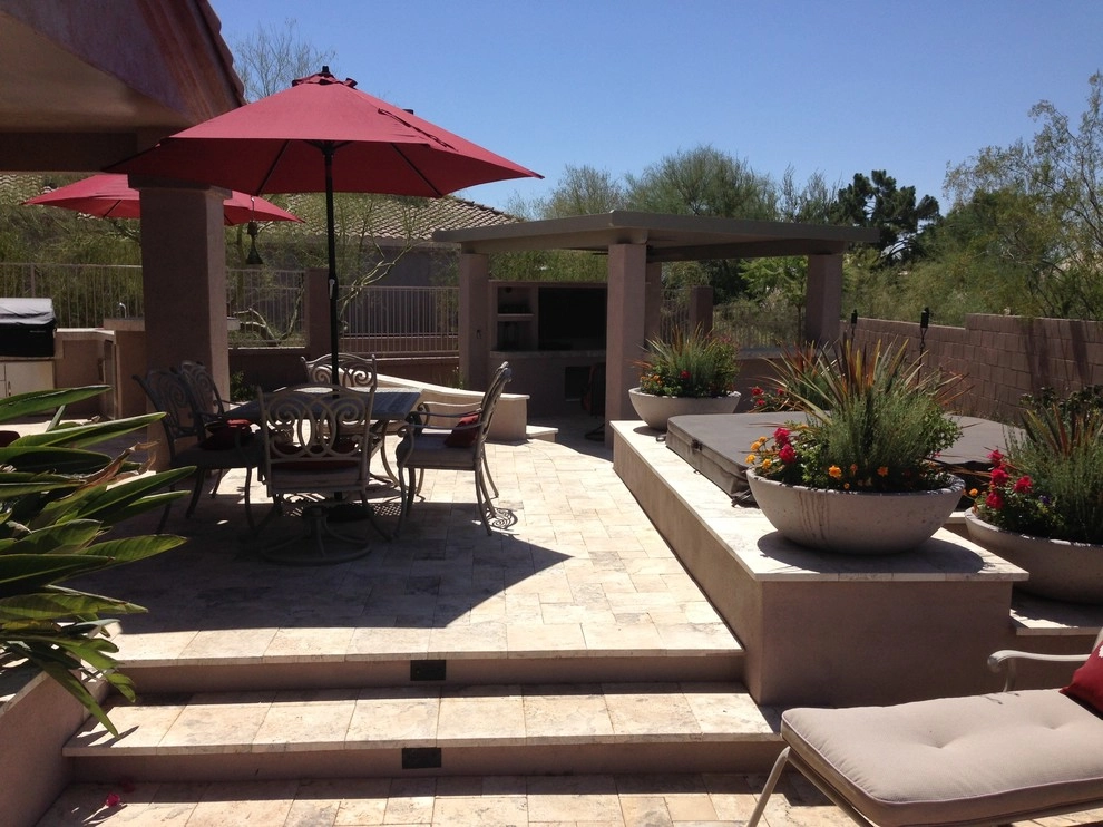 Multi-Levels Create This Phoenix Landscape Design! by Dream Retreats Landscape - Photo 9