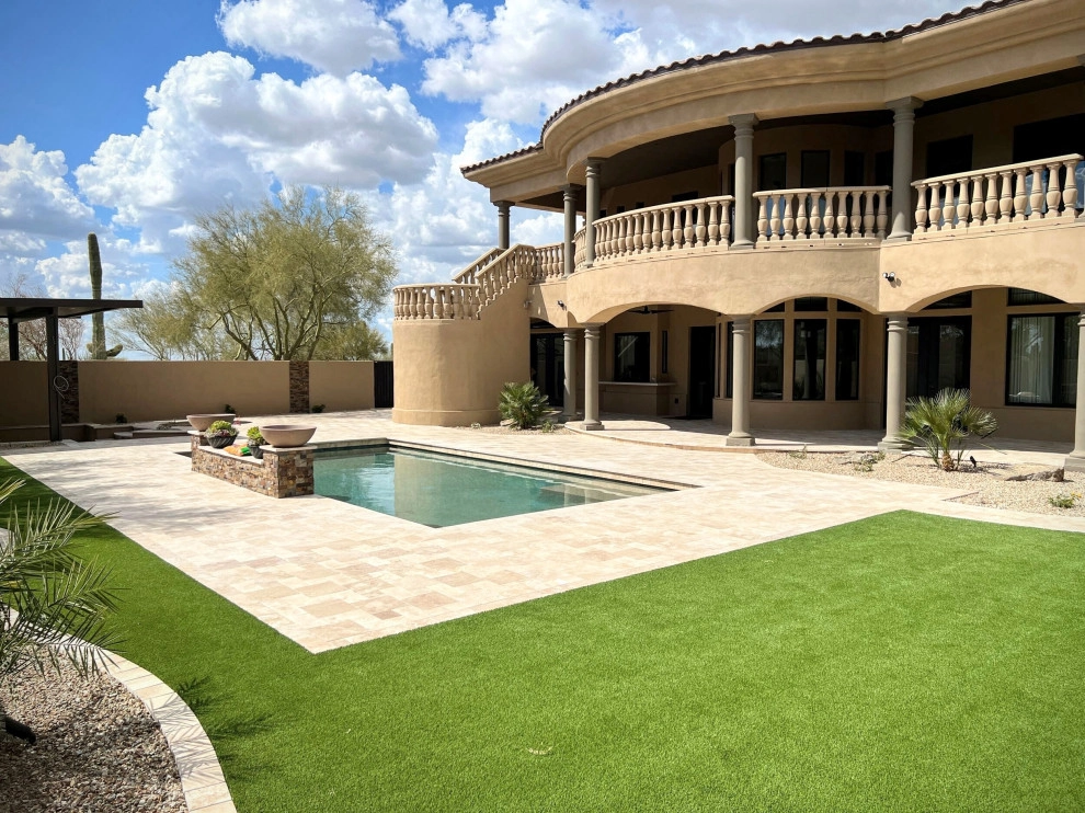 Scottsdale Backyard & Pool Deck Renovation - 90th St Project by Dream Retreats Landscape - Photo 4
