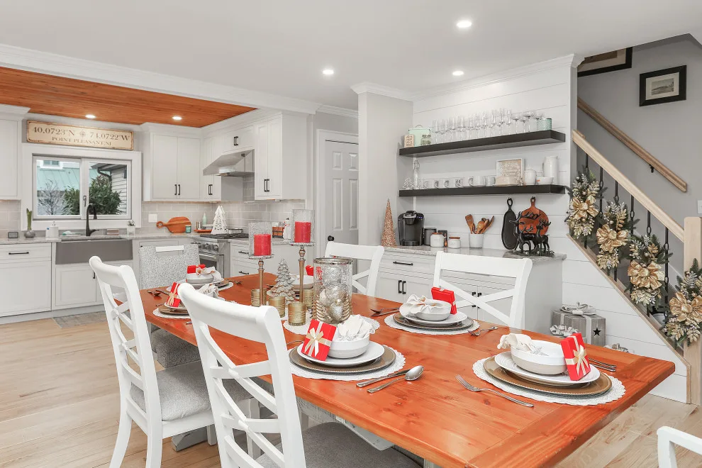 A Festive Coastal Kitchen by Baine Contracting, Inc. - Photo 9