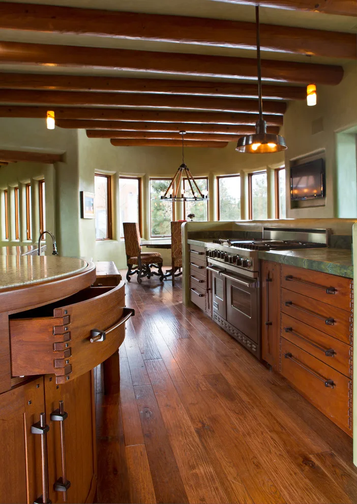 Adobe Residences in Santa Fe New Mexico by Prull Custom Builders - Photo 15
