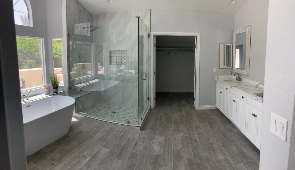 Ample Bathroom Renovation by Home Design Construction - Photo 4