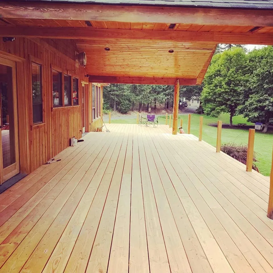 Expansive Deck Enhances a Mountain Getaway by Shawn's Tile & Construction - Photo 7