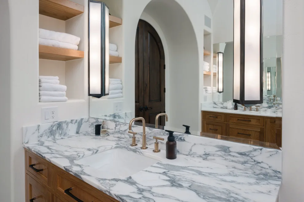 Italian Master Bath at Spanish Oaks by New Creations Custom Kitchen And Bath - Photo 2