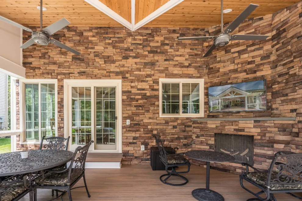 Springfield Classic Patio with Outdoor Entertainment Space by Foster Remodeling Solutions, Inc. - Photo 3