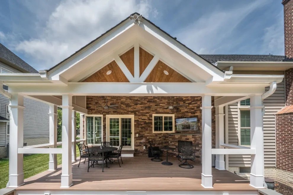 Springfield Classic Patio with Outdoor Entertainment Space by Foster Remodeling Solutions, Inc. - Photo 7