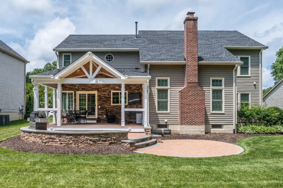 Springfield Classic Patio with Outdoor Entertainment Space by Foster Remodeling Solutions, Inc. - Photo 5