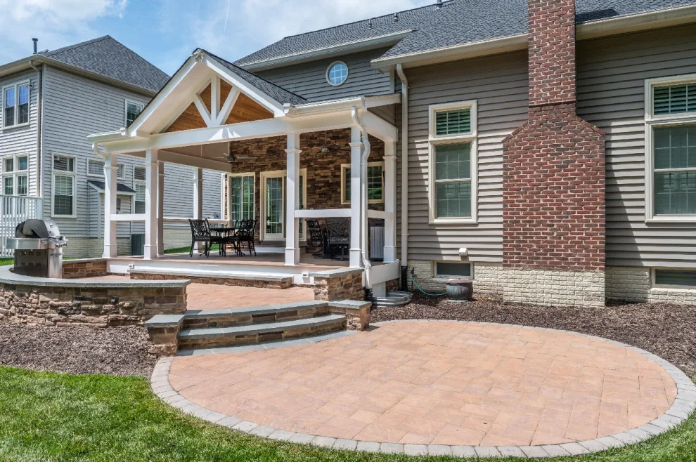 Springfield Classic Patio with Outdoor Entertainment Space by Foster Remodeling Solutions, Inc. - Photo 8