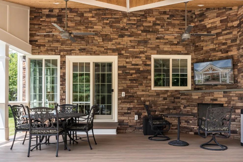 Springfield Classic Patio with Outdoor Entertainment Space by Foster Remodeling Solutions, Inc. - Photo 11