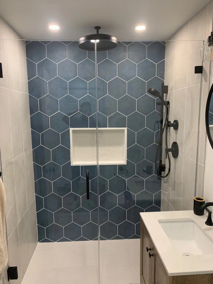 Basement Bathroom Renovation Statement by K & M Flooring-Renovations Inc. - Photo 4