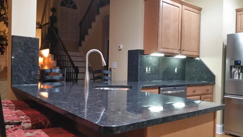 Granite Countertop in Steel Grey with Complete Backsplash by SGTops LLC - Photo 2