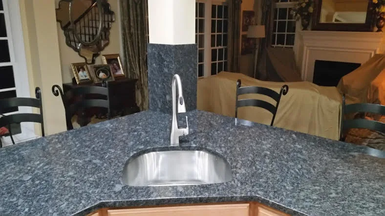Granite Countertop in Steel Grey with Complete Backsplash by SGTops LLC - Photo 5