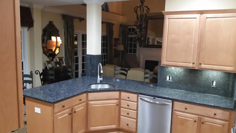 Granite Countertop in Steel Grey with Complete Backsplash by SGTops LLC - Photo 4