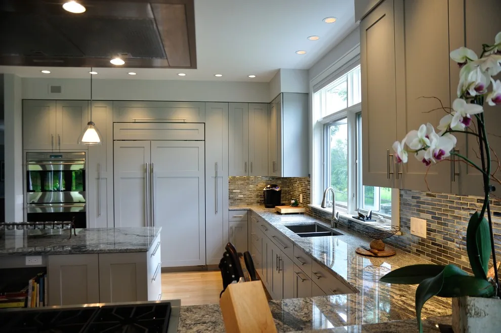 Transitional Kitchen in Stowe Grey by Dovetail Designs By Jenny Volk - Photo 4