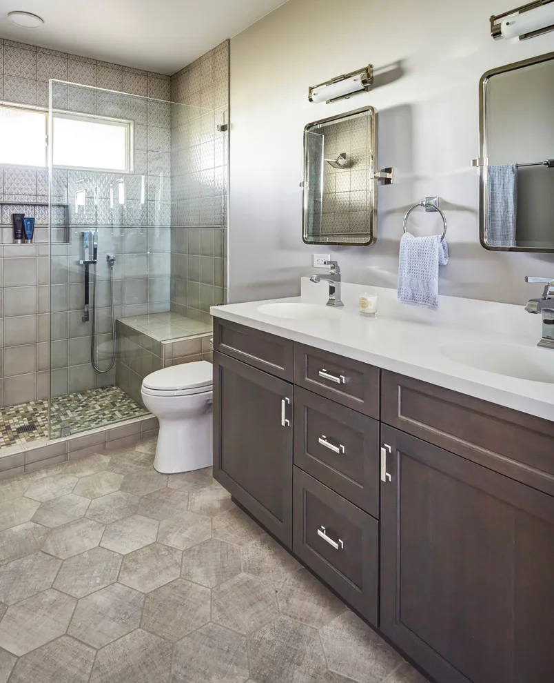 Chic and Practical Bathroom and Bedroom, Oakland by Custom Kitchens By John Wilkins, Inc. - Photo 5