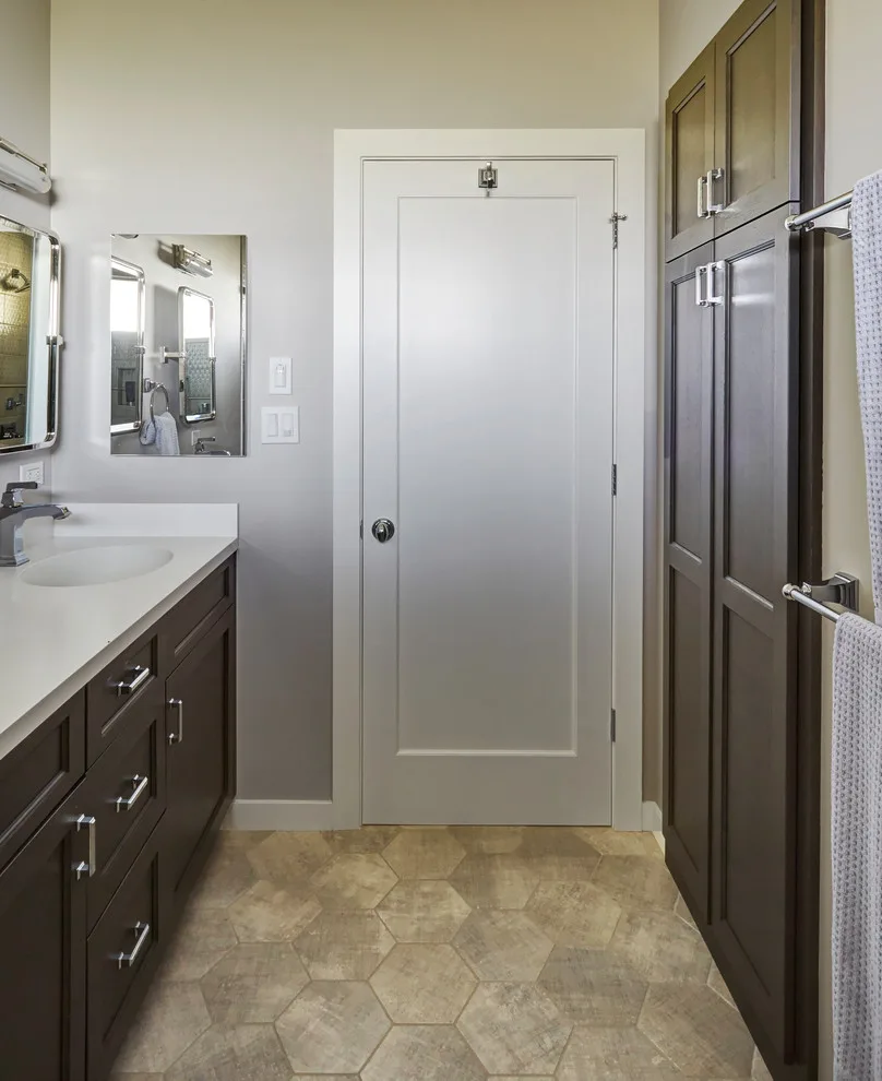 Chic and Practical Bathroom and Bedroom, Oakland by Custom Kitchens By John Wilkins, Inc. - Photo 6